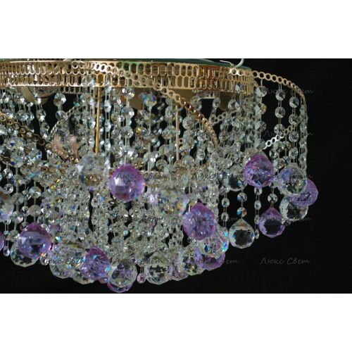 Люстра Космос шар 40 мм фиолетовая в Сочи Гусь Хрустальный