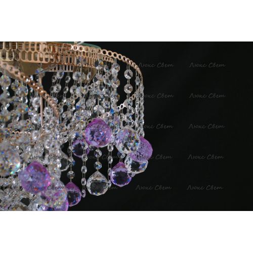 Люстра Космос шар 40 мм фиолетовая в Сочи Гусь Хрустальный