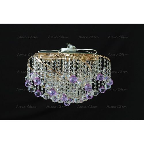 Люстра Космос шар 40 мм фиолетовая в Сочи Гусь Хрустальный