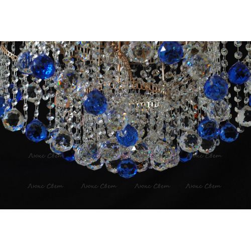 Люстра Космос шар 40 мм синяя в Сочи Гусь Хрустальный