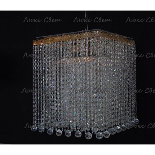 Люстра Квадрат гамма 53 см шар 30 мм  в Сочи Гусь Хрустальный