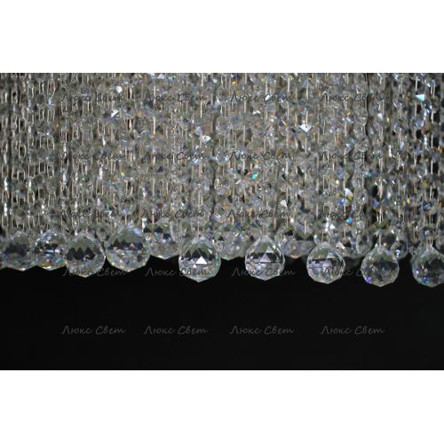 Люстра Квадрат гамма 53 см шар 30 мм  в Сочи Гусь Хрустальный