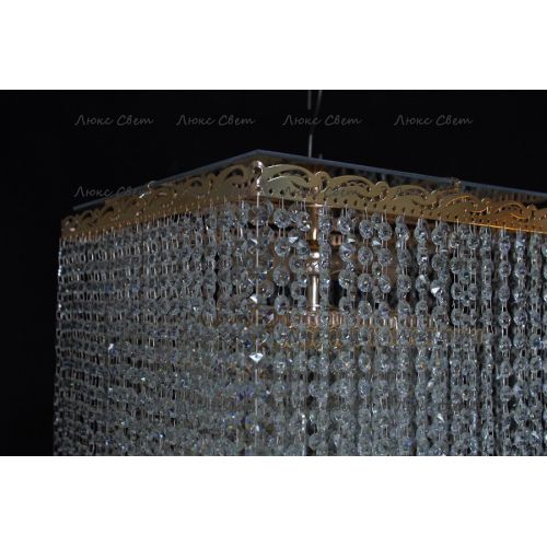 Люстра Квадрат гамма 53 см шар 30 мм  в Сочи Гусь Хрустальный