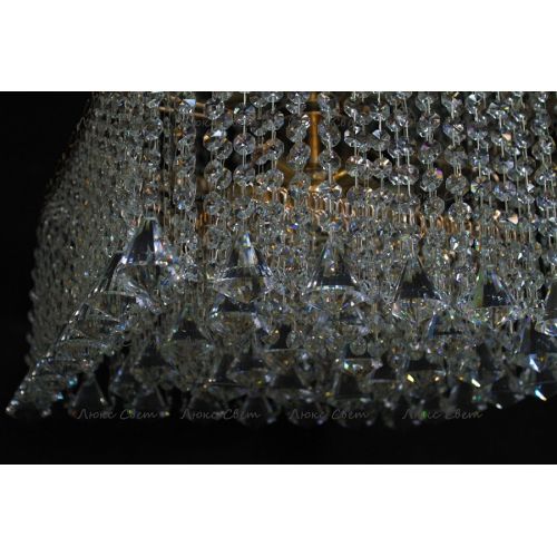 Люстра Квадрат гамма конус 40 мм длинная в Сочи Гусь Хрустальный