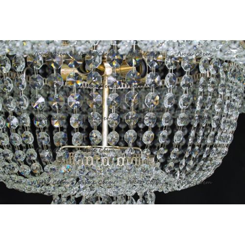 Люстра Водопад камень обтикон в Сочи Гусь Хрустальный
