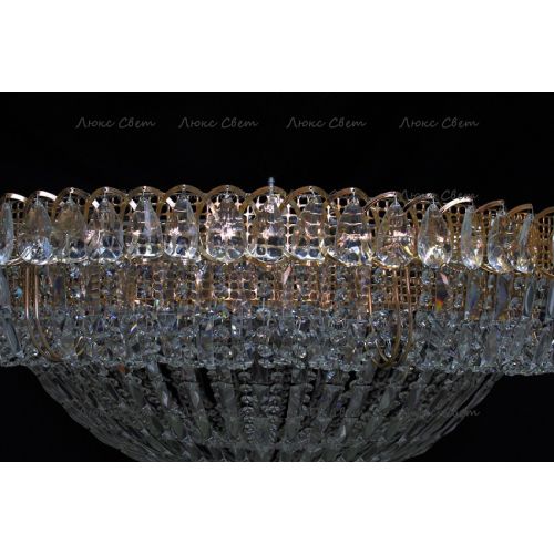 Люстра Кольцо купол 2 - 1000 мм пластина  в Сочи Гусь Хрустальный