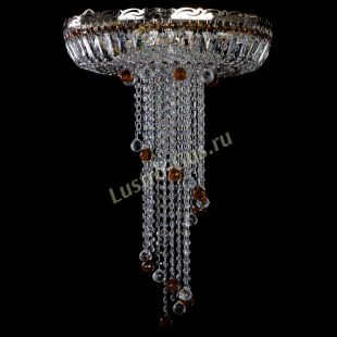 Люстра Анжелика №2 длинная шар 30 мм чайная