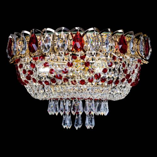 Люстра Астра Ажур красная в Сочи Гусь Хрустальный