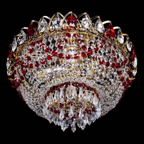 Люстра Астра Ажур красная в Сочи Гусь Хрустальный
