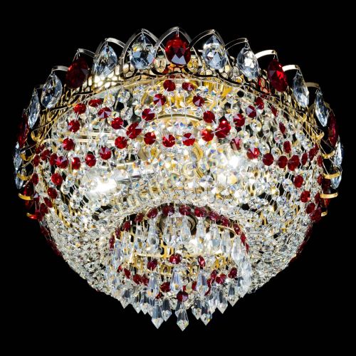 Люстра Астра Ажур красная в Сочи Гусь Хрустальный