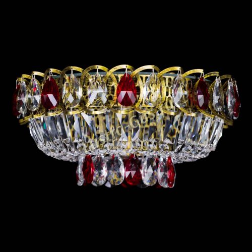 Люстра Астра Бутон №1 красная под бронзу в Сочи Гусь Хрустальный