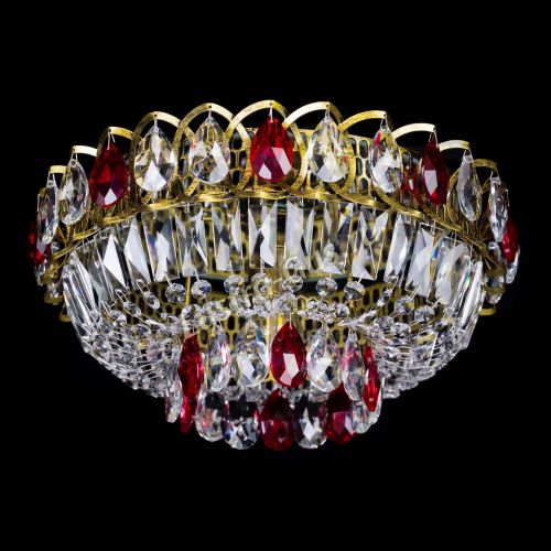 Люстра Астра Бутон №1 красная под бронзу в Сочи Гусь Хрустальный