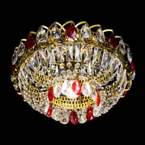 Люстра Астра Бутон №1 красная под бронзу в Сочи Гусь Хрустальный