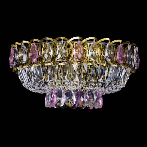 Люстра Астра Бутон №1 розовая под бронзу в Сочи Гусь Хрустальный