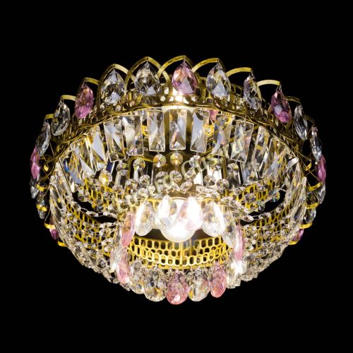 Люстра Астра Бутон №1 розовая под бронзу в Сочи Гусь Хрустальный