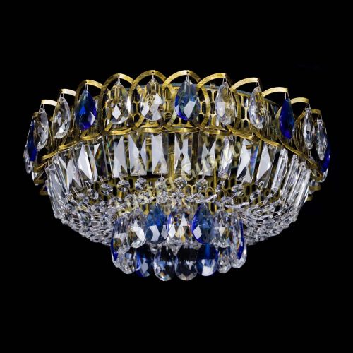 Люстра Астра Бутон №1 синяя под бронзу в Сочи Гусь Хрустальный