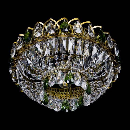 Люстра Астра Бутон №1 зеленая под бронзу в Сочи Гусь Хрустальный