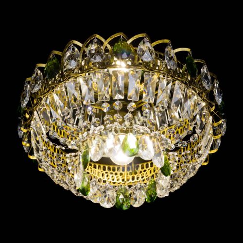 Люстра Астра Бутон №1 зеленая под бронзу в Сочи Гусь Хрустальный