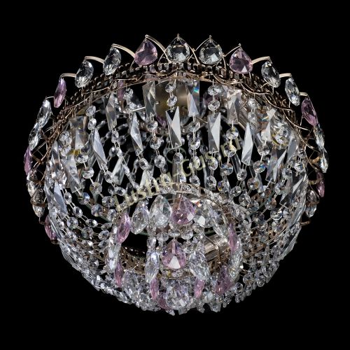 Люстра Астра Бутон №2 розовая в Сочи Гусь Хрустальный