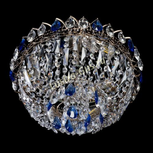 Люстра Астра Бутон №2 синяя в Сочи Гусь Хрустальный