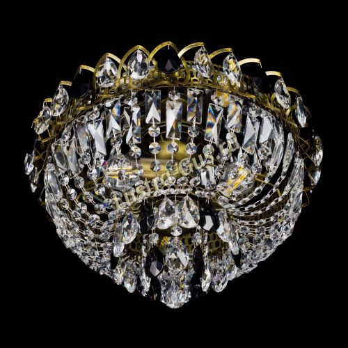 Люстра Астра Бутон №3 черная под бронзу в Сочи Гусь Хрустальный