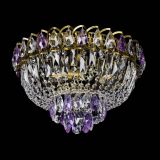 Люстра Астра Бутон №3 фиолетовая под бронзу в Сочи