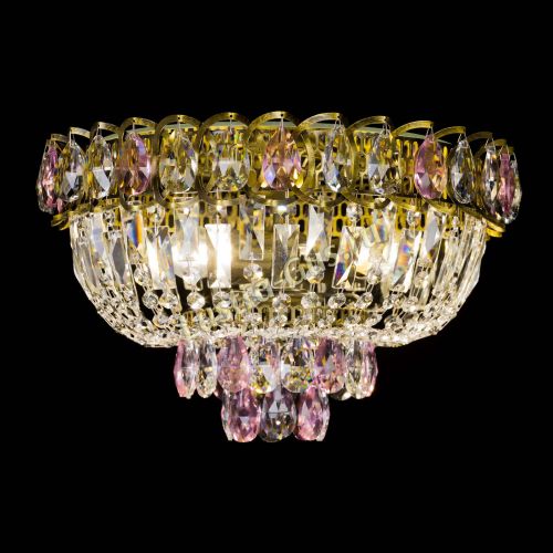 Люстра Астра Бутон №3 розовая под бронзу в Сочи Гусь Хрустальный