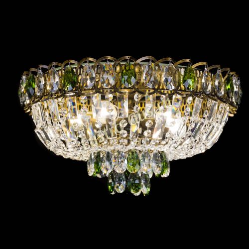 Люстра Астра Бутон №5 зеленая под бронзу в Сочи Гусь Хрустальный