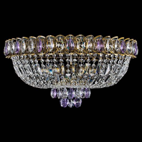 Люстра Астра Бутон №6 под бронзу Фиолетовая в Сочи Гусь Хрустальный