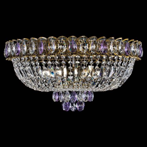 Люстра Астра Бутон №6 под бронзу Фиолетовая в Сочи Гусь Хрустальный