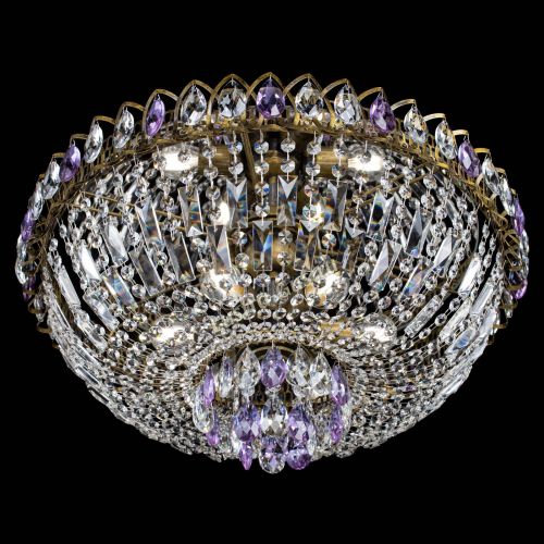 Люстра Астра Бутон №6 под бронзу Фиолетовая в Сочи Гусь Хрустальный