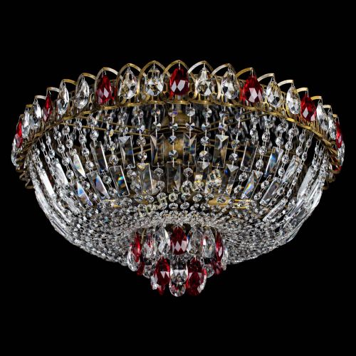 Люстра Астра Бутон №6 под бронзу Красная в Сочи Гусь Хрустальный