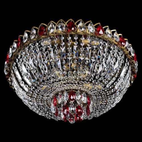 Люстра Астра Бутон №6 под бронзу Красная в Сочи Гусь Хрустальный