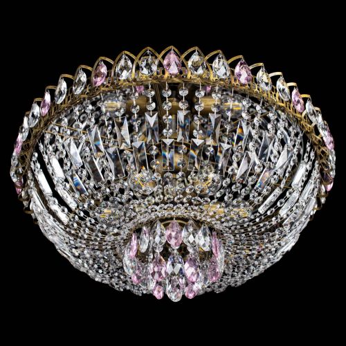 Люстра Астра Бутон №6 под бронзу Розовая в Сочи Гусь Хрустальный