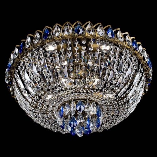 Люстра Астра Бутон №6 под бронзу Синяя в Сочи Гусь Хрустальный