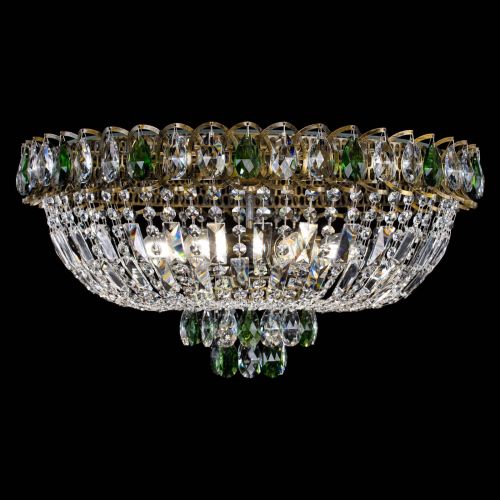 Люстра Астра Бутон №6 под бронзу Зеленая в Сочи Гусь Хрустальный