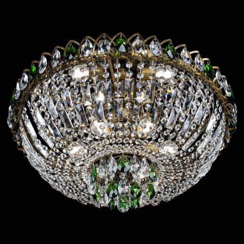 Люстра Астра Бутон №6 под бронзу Зеленая в Сочи Гусь Хрустальный
