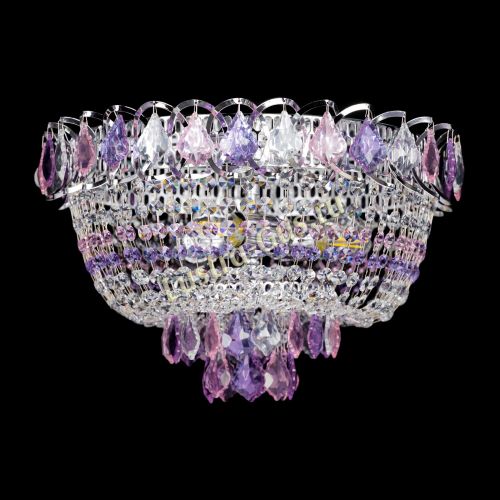 Люстра Астра дубик ровозо-фиолетовая в Сочи Гусь Хрустальный