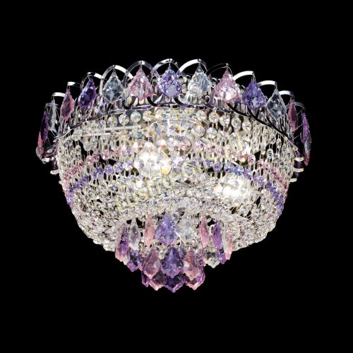 Люстра Астра дубик ровозо-фиолетовая в Сочи Гусь Хрустальный
