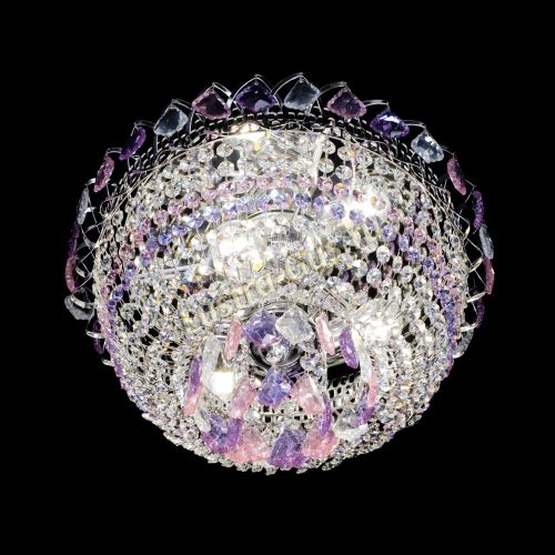 Люстра Астра дубик ровозо-фиолетовая в Сочи Гусь Хрустальный