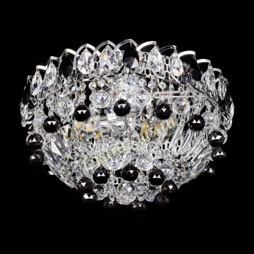 Люстра Астра Шар №3 Черная в Сочи Гусь Хрустальный