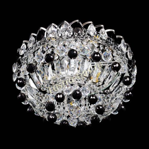 Люстра Астра Шар №3 Черная в Сочи Гусь Хрустальный