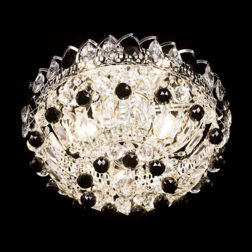 Люстра Астра Шар №3 Черная в Сочи Гусь Хрустальный