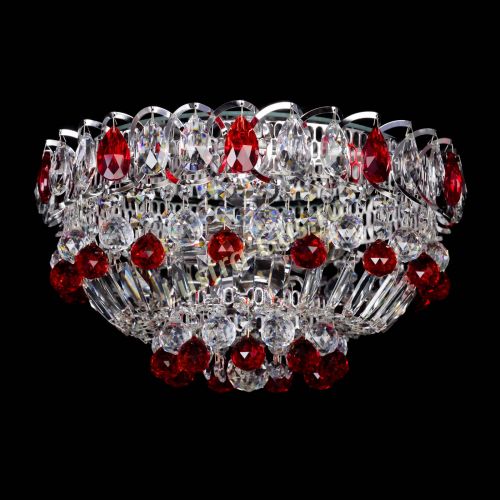 Люстра Астра Шар №3 Красная в Сочи Гусь Хрустальный