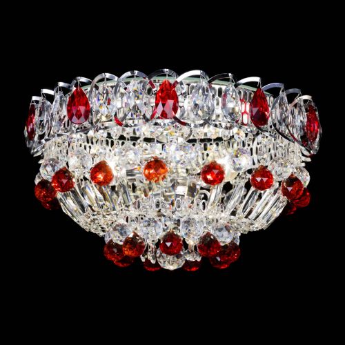 Люстра Астра Шар №3 Красная в Сочи Гусь Хрустальный