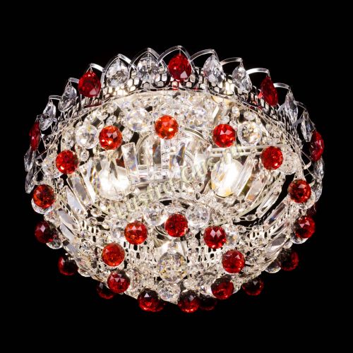 Люстра Астра Шар №3 Красная в Сочи Гусь Хрустальный