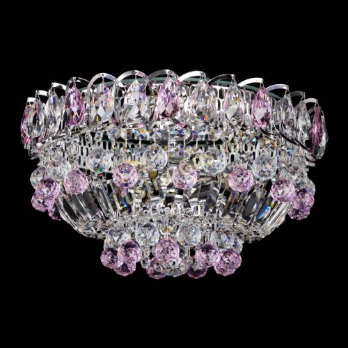 Люстра Астра Шар №3 Розовая в Сочи Гусь Хрустальный