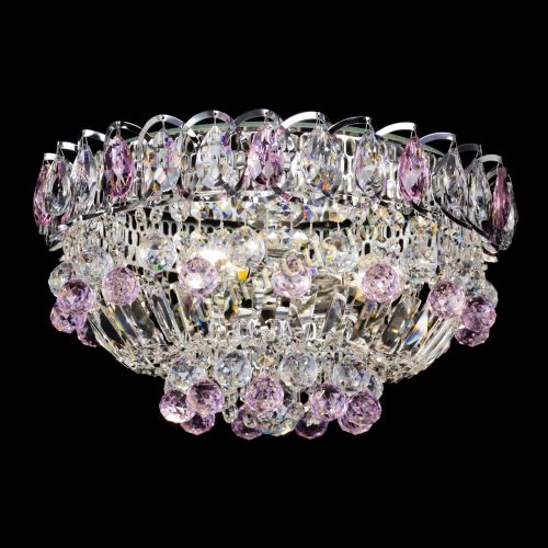 Люстра Астра Шар №3 Розовая в Сочи Гусь Хрустальный