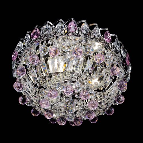 Люстра Астра Шар №3 Розовая в Сочи Гусь Хрустальный