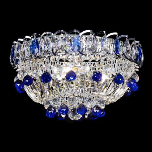 Люстра Астра Шар №3 Синяя в Сочи Гусь Хрустальный